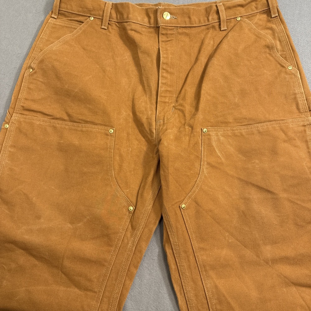 Carhartt B01-BROWN Double Knee Loosefit MADE UNION/USA MEN 40X34